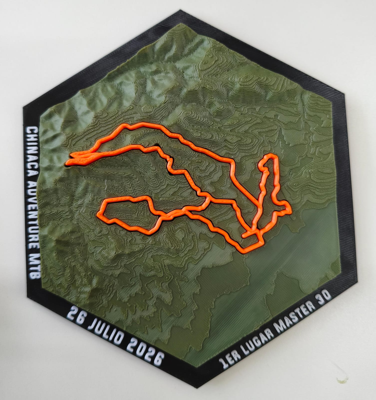 Mapa con relieve 3D de Chinaca Adventure MTB
