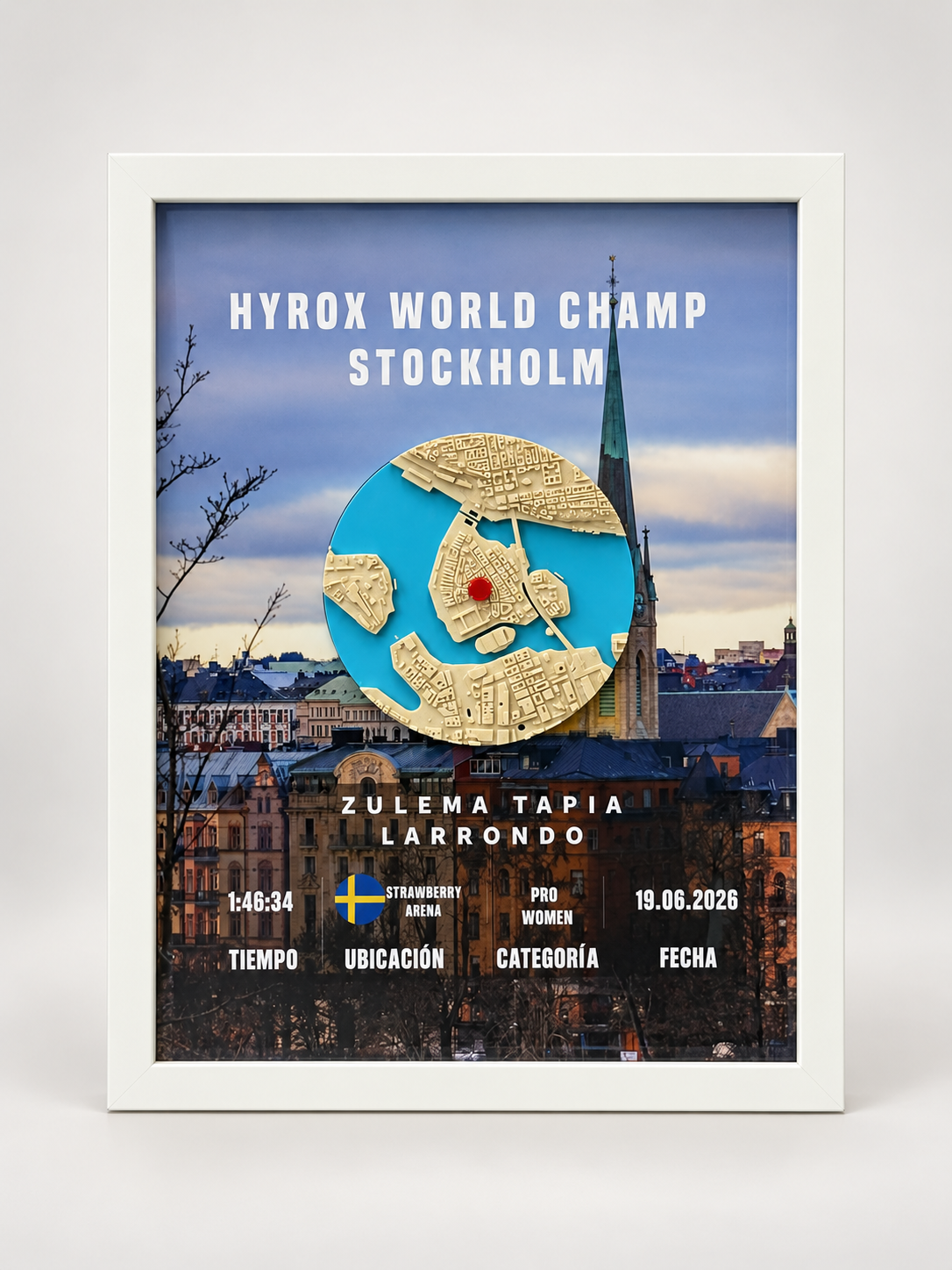 Cuadro personalizado del Hyrox World Championship de Stockholm